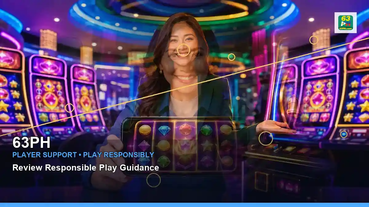 63PH high-energy VIP casino rewards in a centered layout for Philippine players