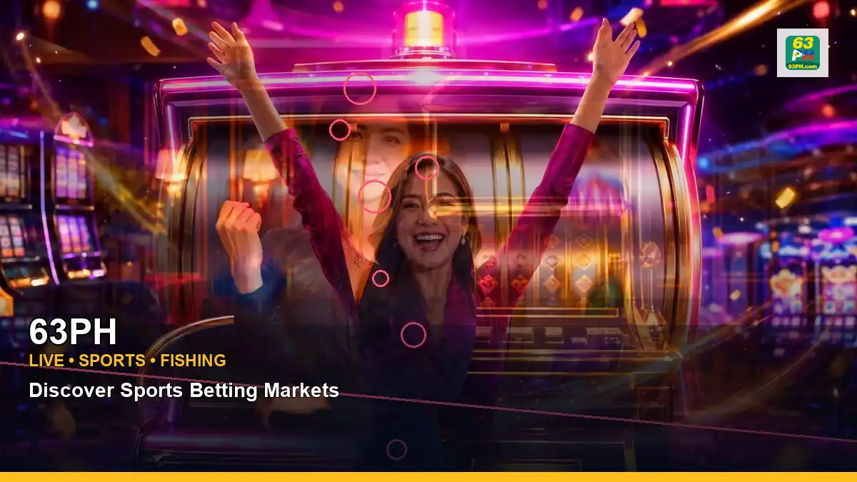 63PH fruit reels online slot games featuring an adult Filipina casino host with a centered composition